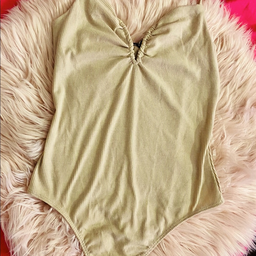 Rue21 Tan Bodysuit NWT